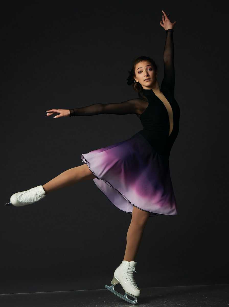 Robe de Danse Violette Dégradée - Patinage artistique - EliteXpression