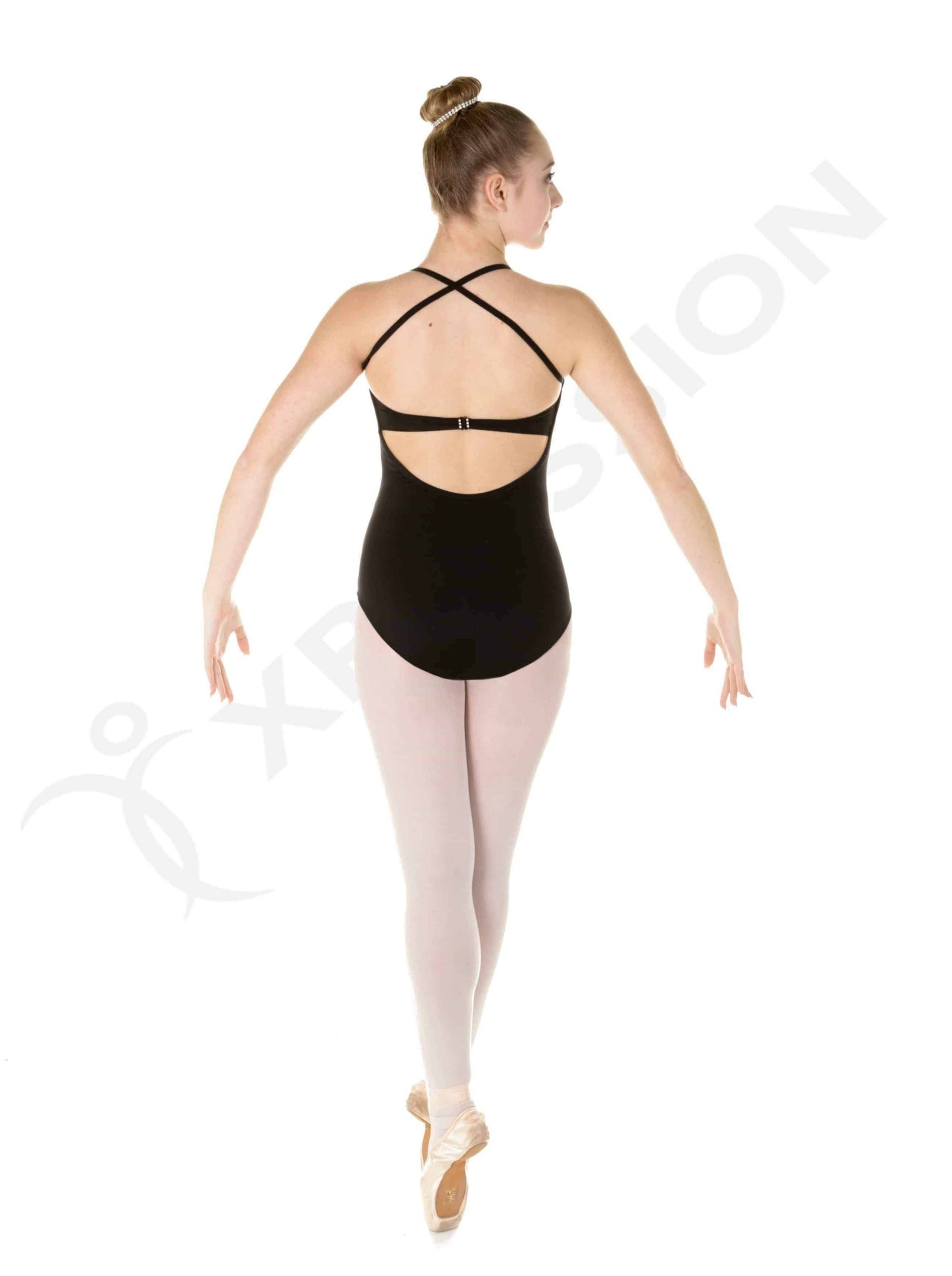 Body in Supplex with Fancy Straps - B101-BK