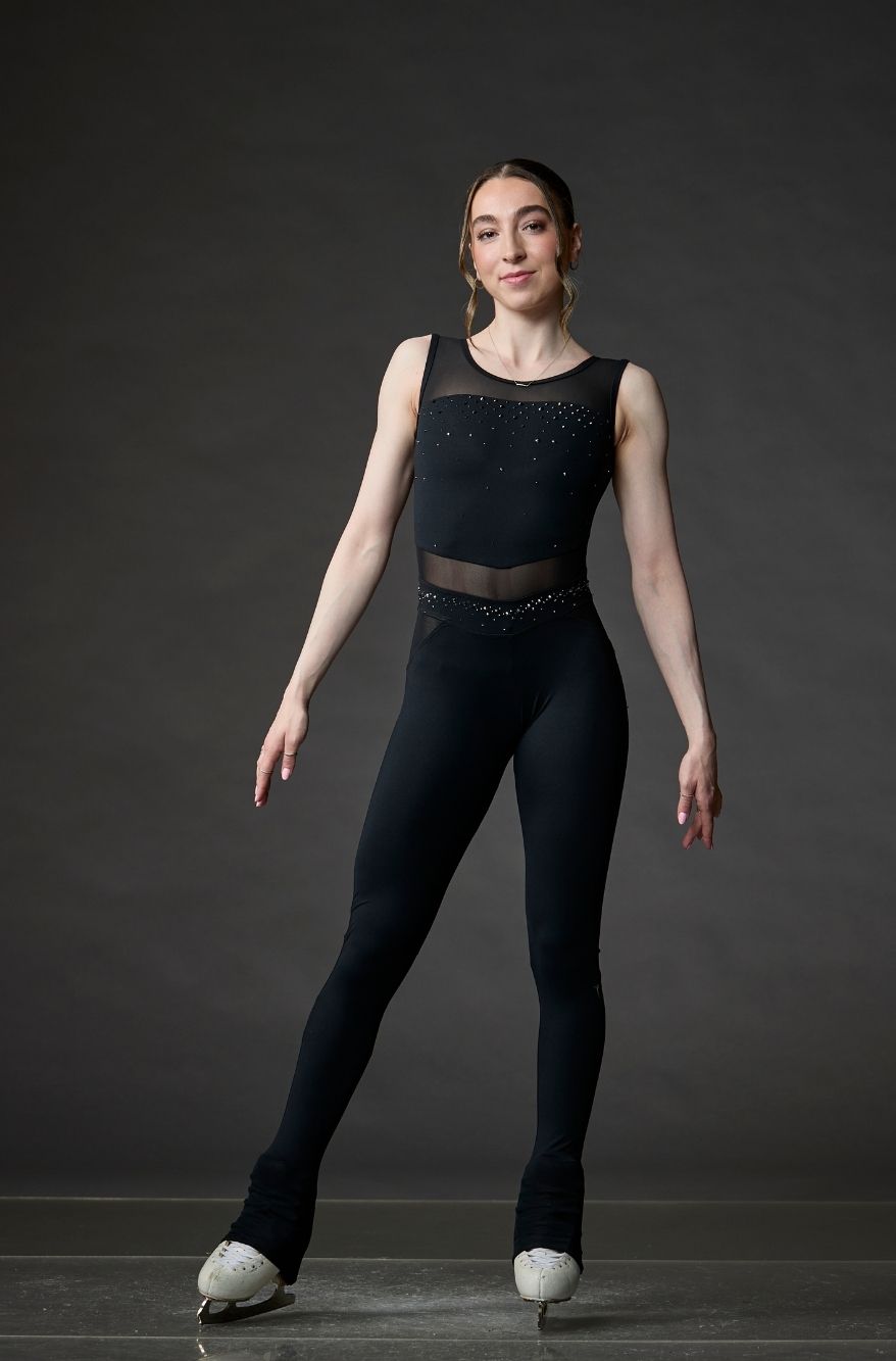 Classic One Piece - Mesh Insert Beaded - Elite Xpression