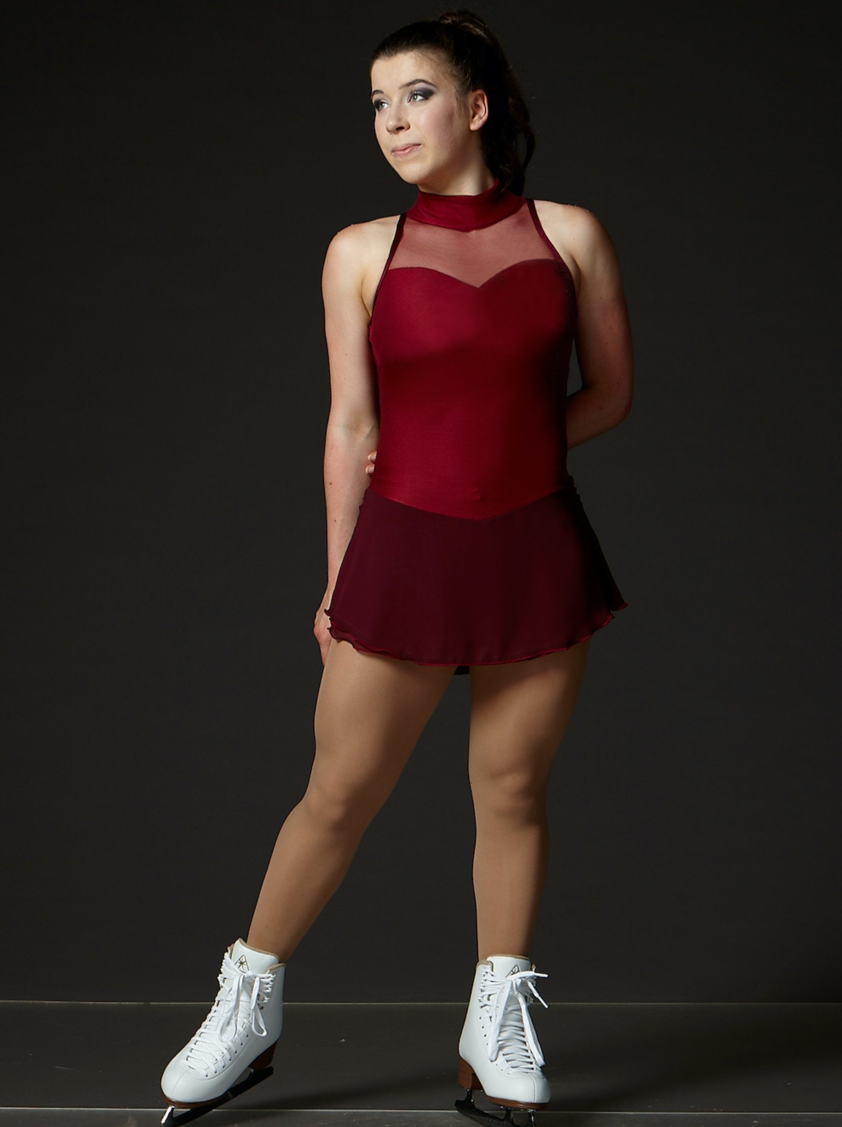 Burgundy Rose Dress - Elite Xpression