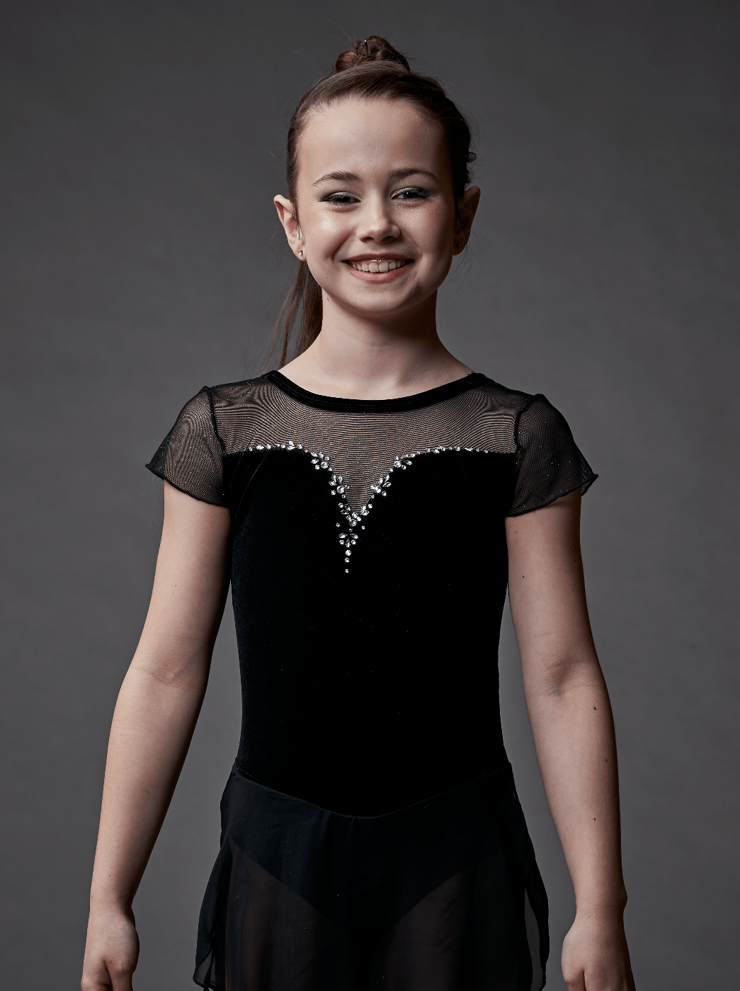 GG Inspiration - Sparkly Mesh Black Dress Beaded - Elite Xpression