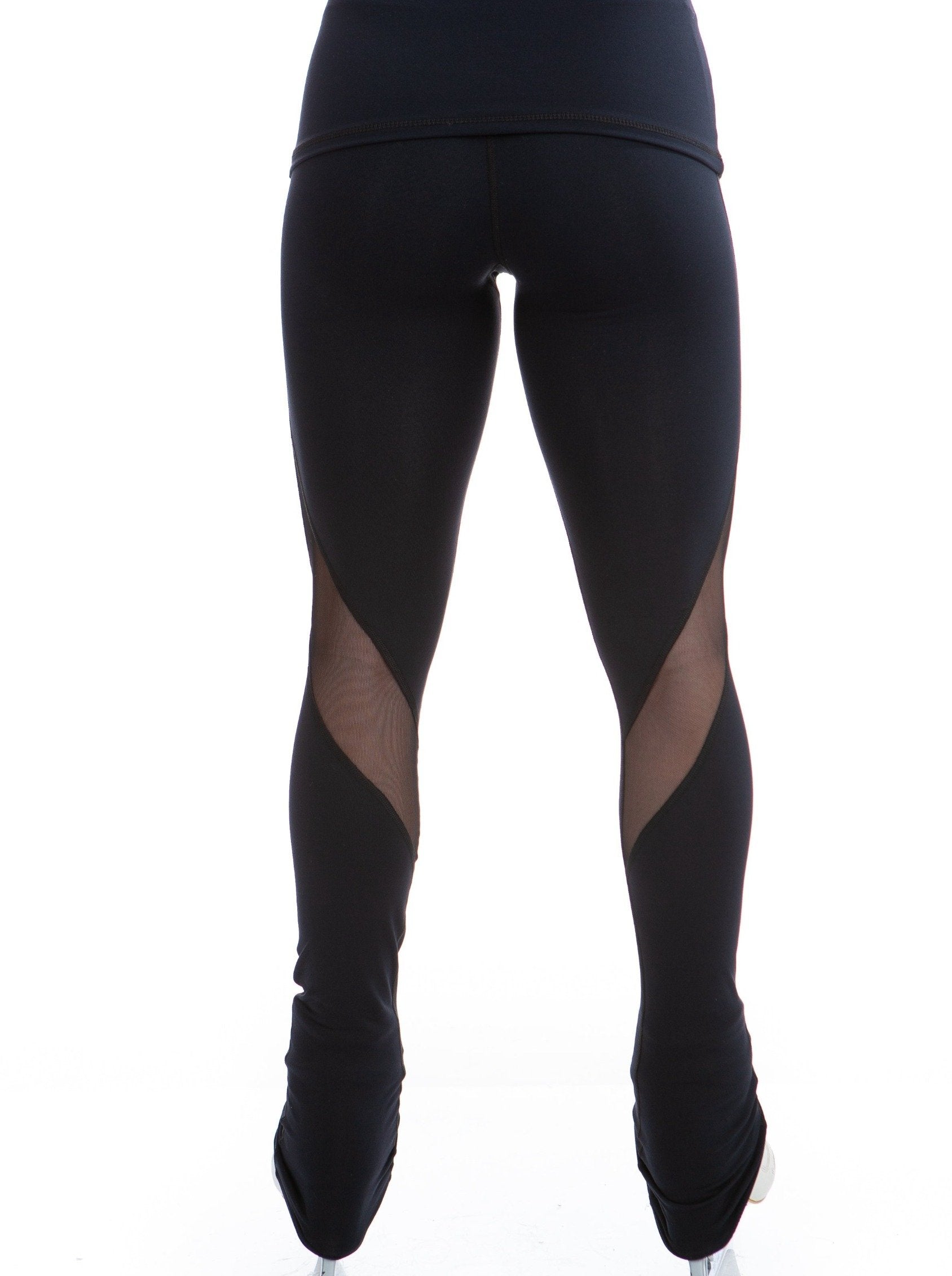 Black High Waist Supplex Legging With Mesh - Elite Xpression