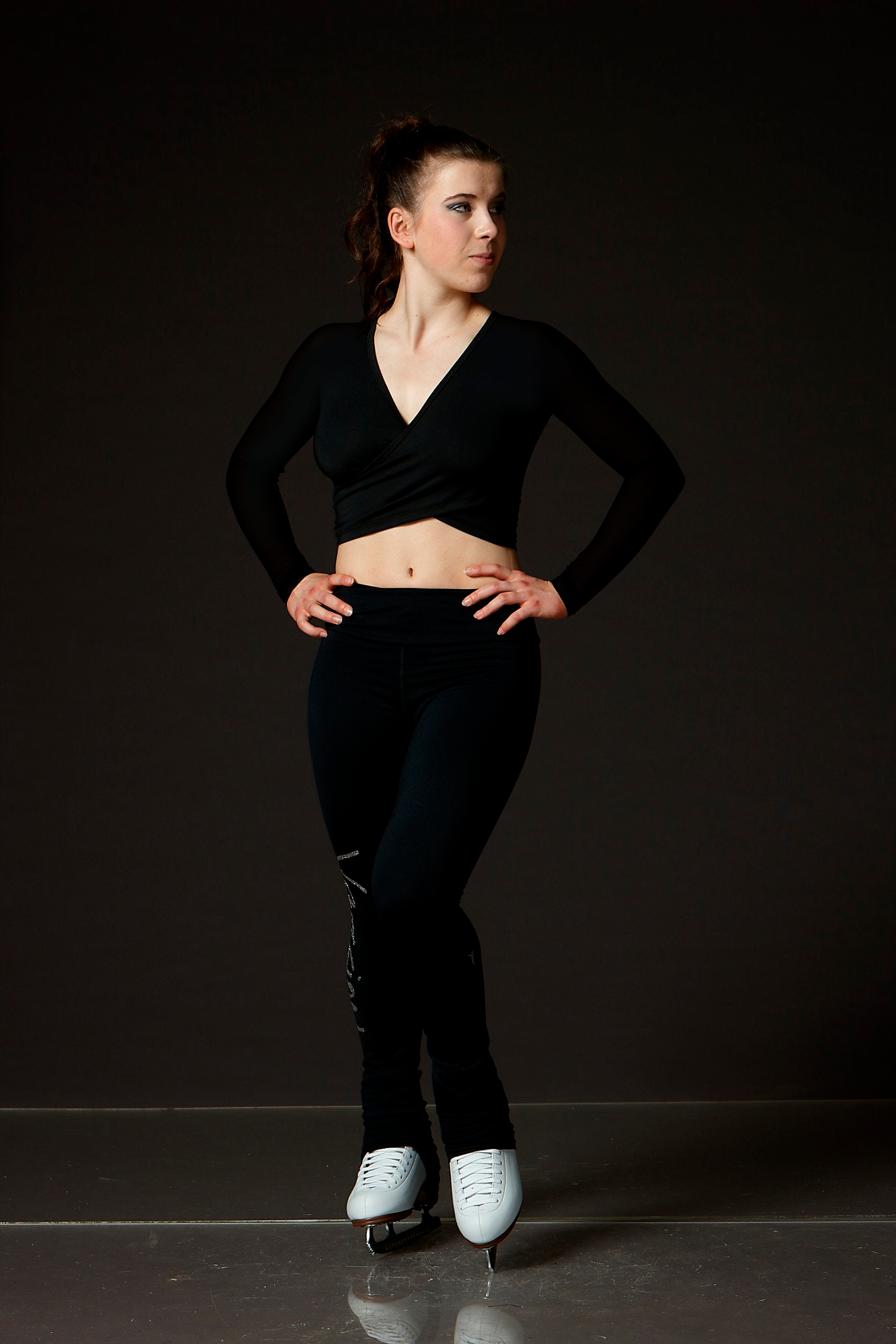 Reversible Crossed Black Shirt