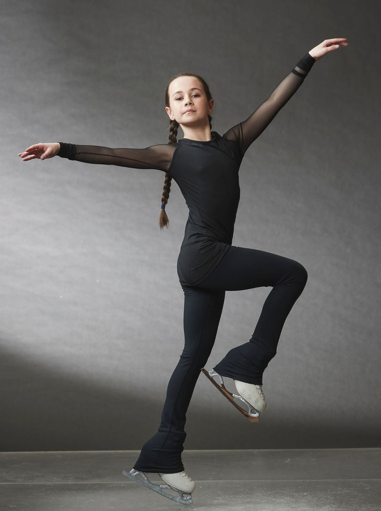 Black Mesh High Waist Legging OTMVMT  EliteXpression Figure Skating –  Elite Xpression