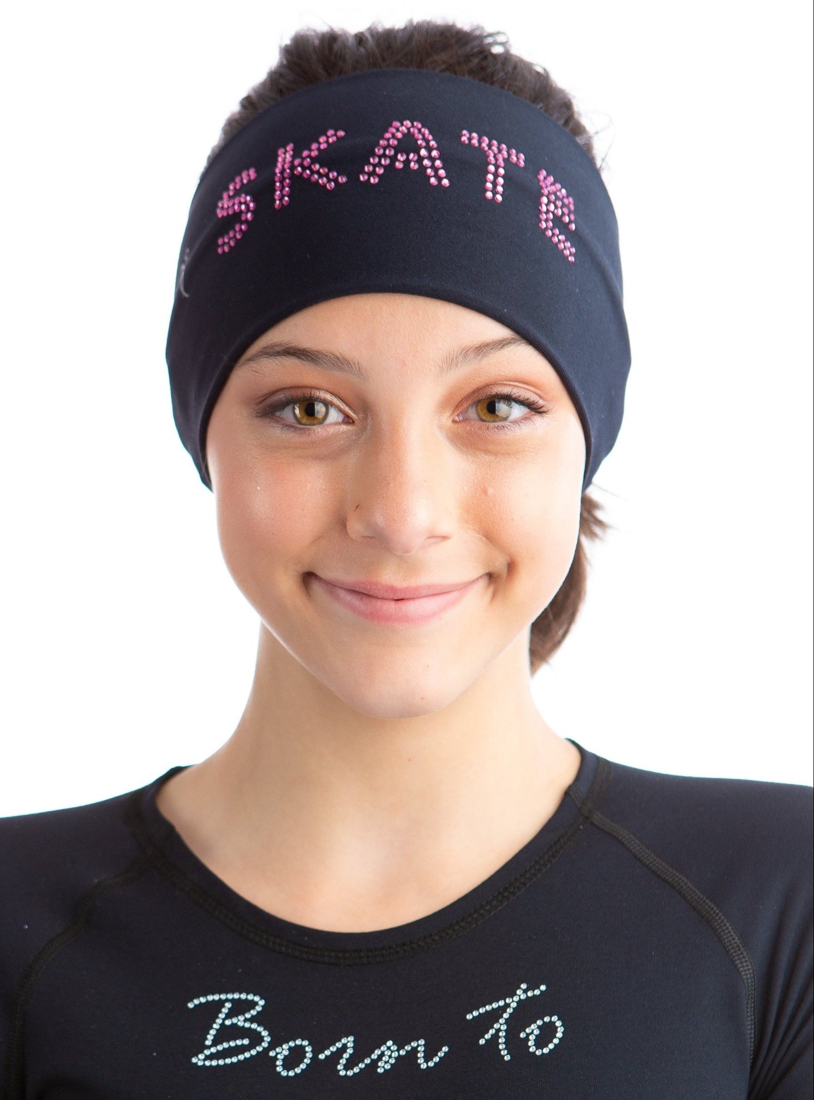 Black Headband SKATE - Pink - Elite Xpression