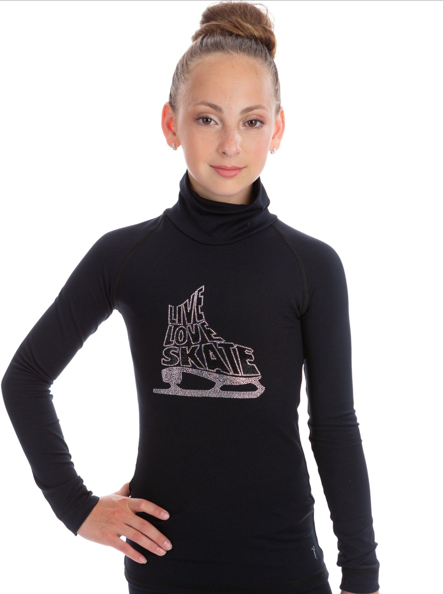 Black Live Love Skate Top - Elite Xpression