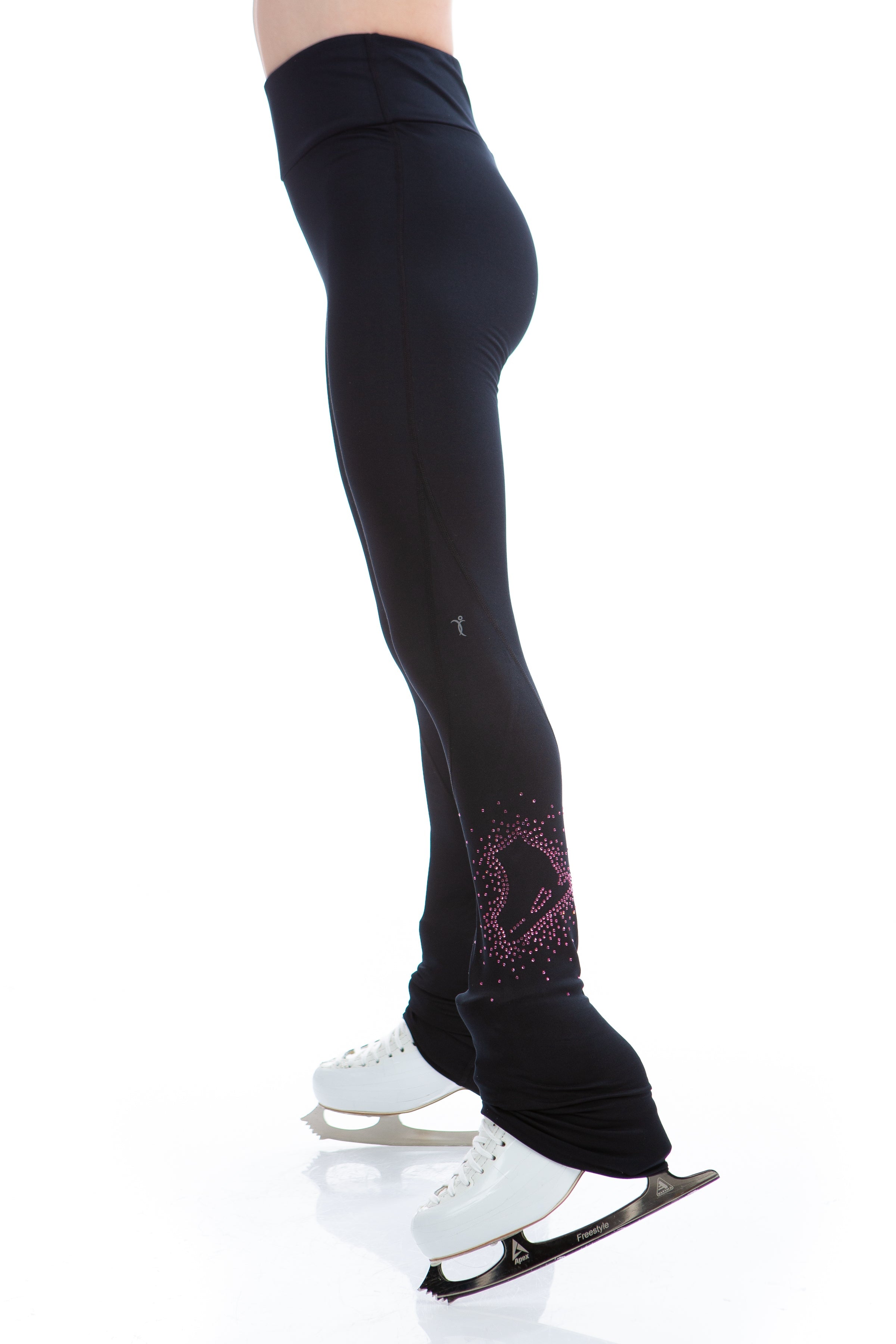 High Waist Pastel Sprinkle Skate Legging - Pink - Elite Xpression