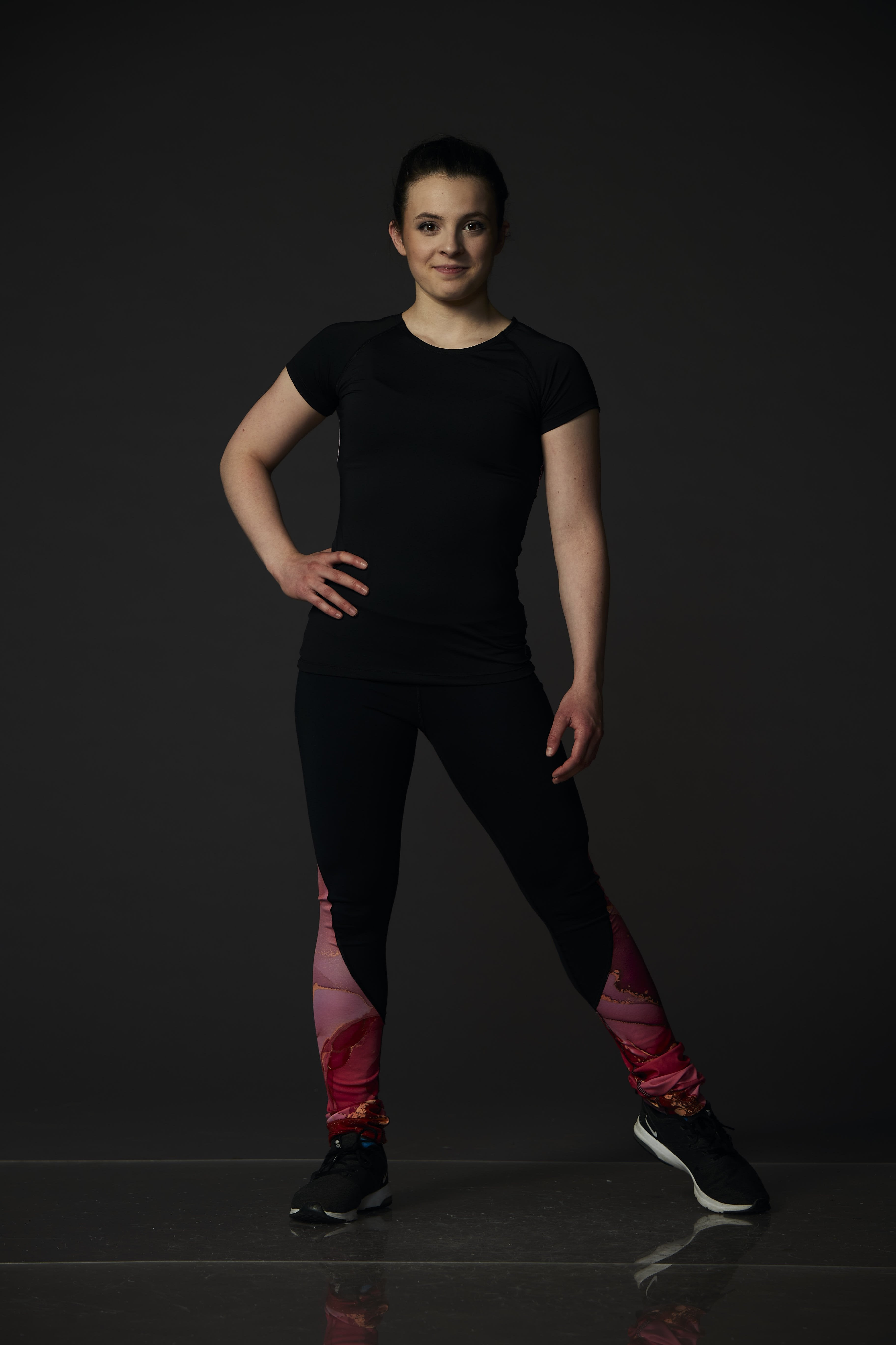 T-shirt performance avec insertions imprimées - Corail