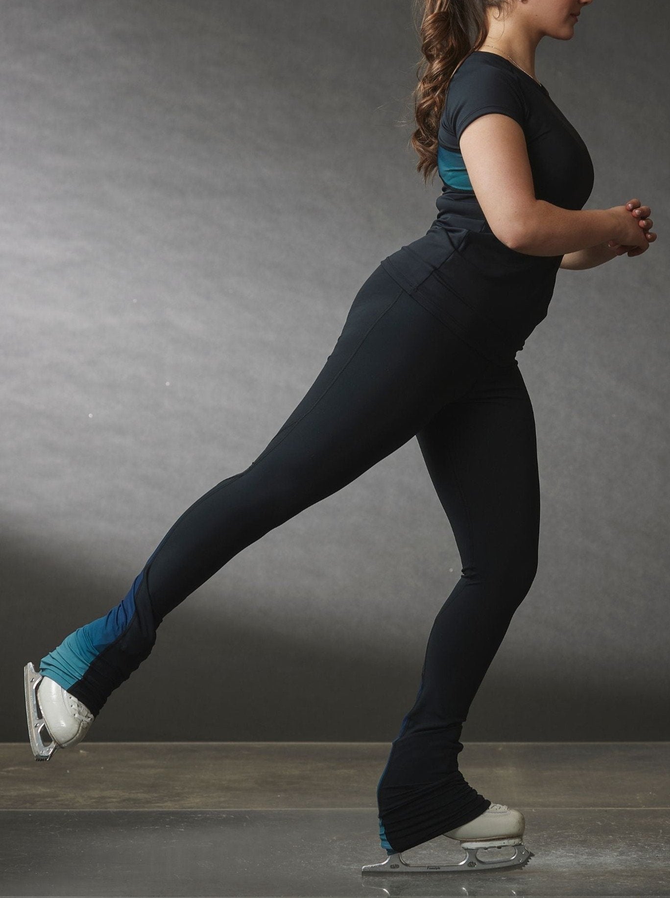 Legging taille haute - Ombré Marine Sarcelle