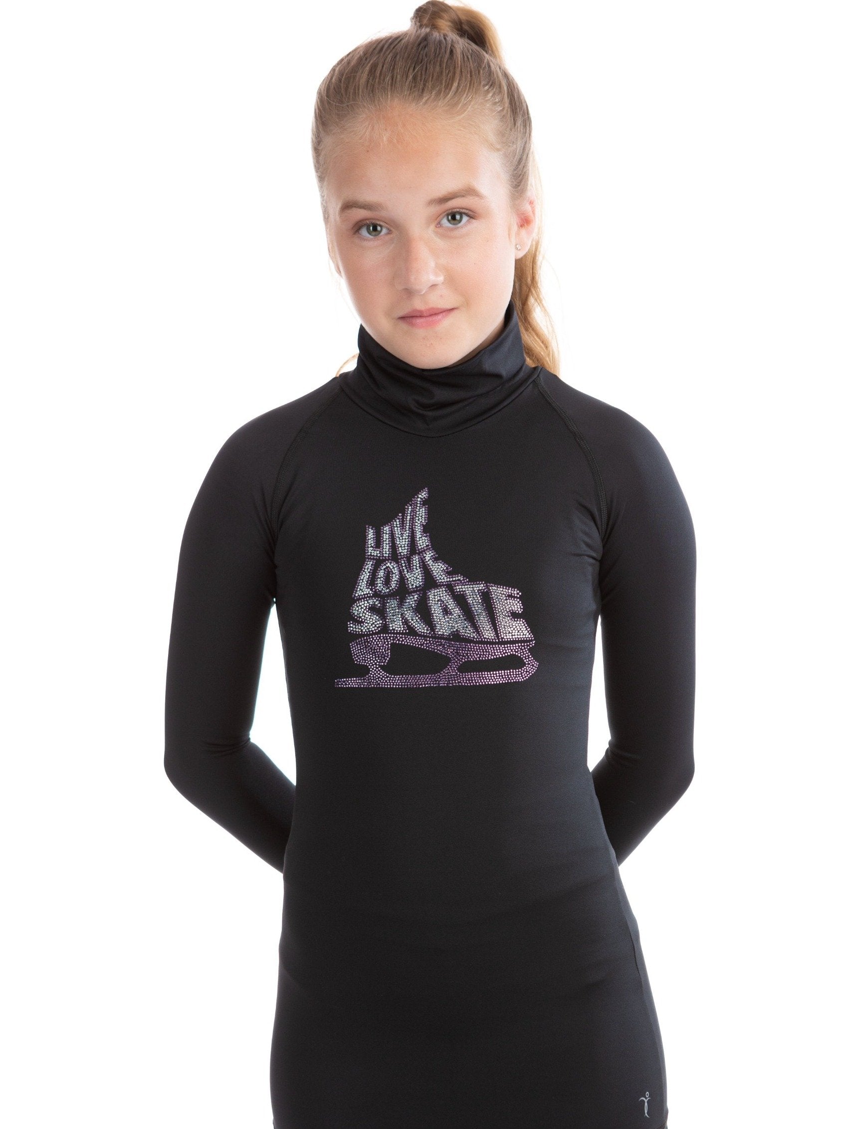Black Live Love Skate Top - Purple - Elite Xpression