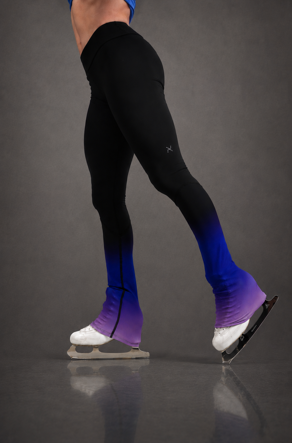 High Waist Black Legging - Ombre Purple - Elite Xpression