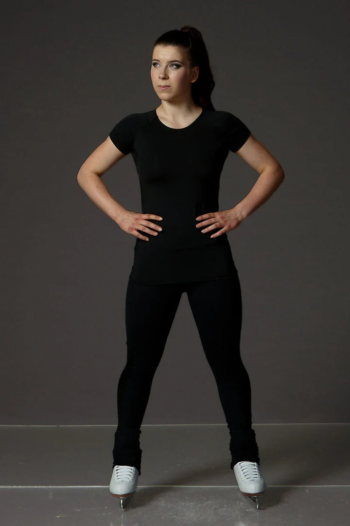 Performance Short Sleeve Shirt with Mesh Insert - Black