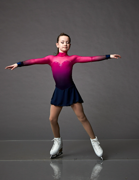 Robe de Danse Violette Dégradée - Patinage artistique - EliteXpression