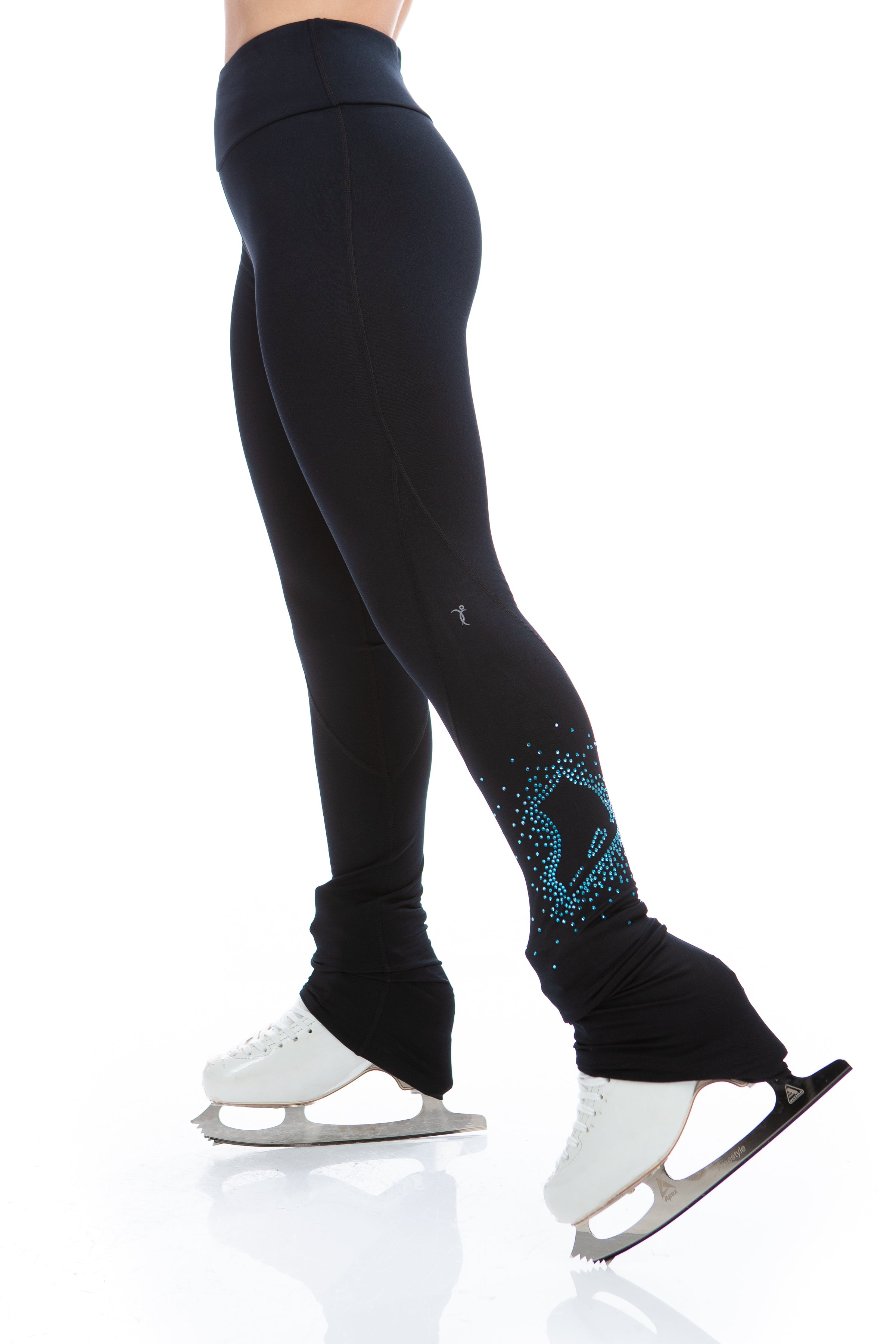 High Waist Skate Legging Blue  EliteXpression Figure Skating – Elite  Xpression