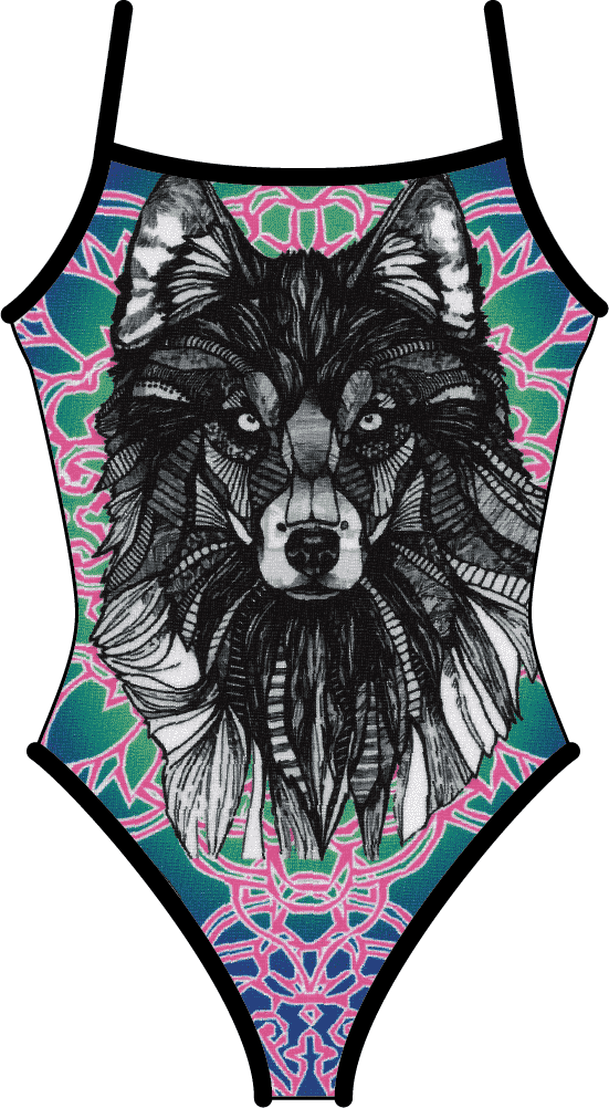 Wolf Mandala (Black Reversible) - Elite Xpression